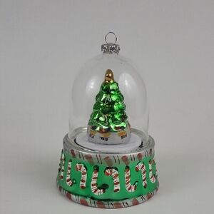 Mr. Christmas Glass Domed Music Box "Oh Christmas Tree" Ornament